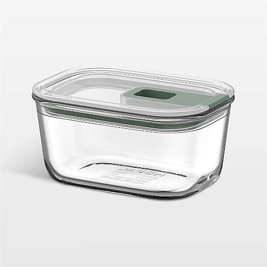 Mepal EASYCLIP Rectangular Glass Food Storage Container, 15oz