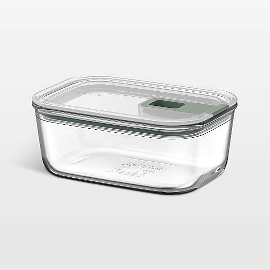 Mepal EASYCLIP Rectangular Glass Food Storage Container, 23oz