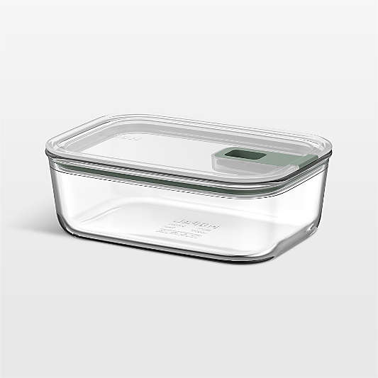 Mepal EASYCLIP Rectangular Glass Food Storage Container, 34oz