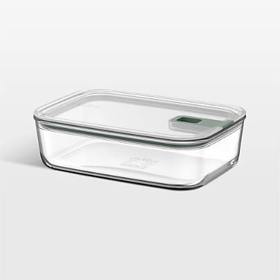 Mepal EASYCLIP Rectangular Glass Food Storage Container, 51oz
