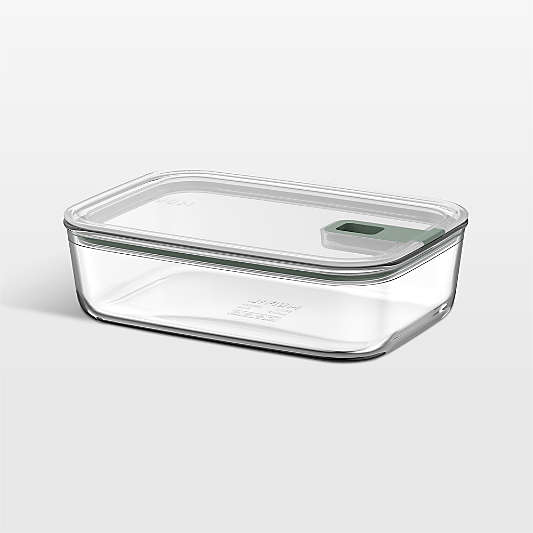 Mepal EASYCLIP Rectangular Glass Food Storage Container, 51oz