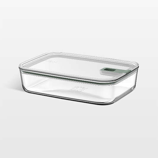Mepal EASYCLIP Rectangular Glass Food Storage Container, 76oz