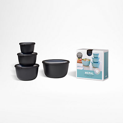 View Mepal Deep Round Black Multi-Bowls, Set of 4 details