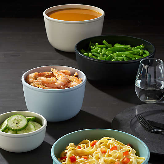 Mepal Deep Round Nordic Blue Multi-Bowls, Set of 4