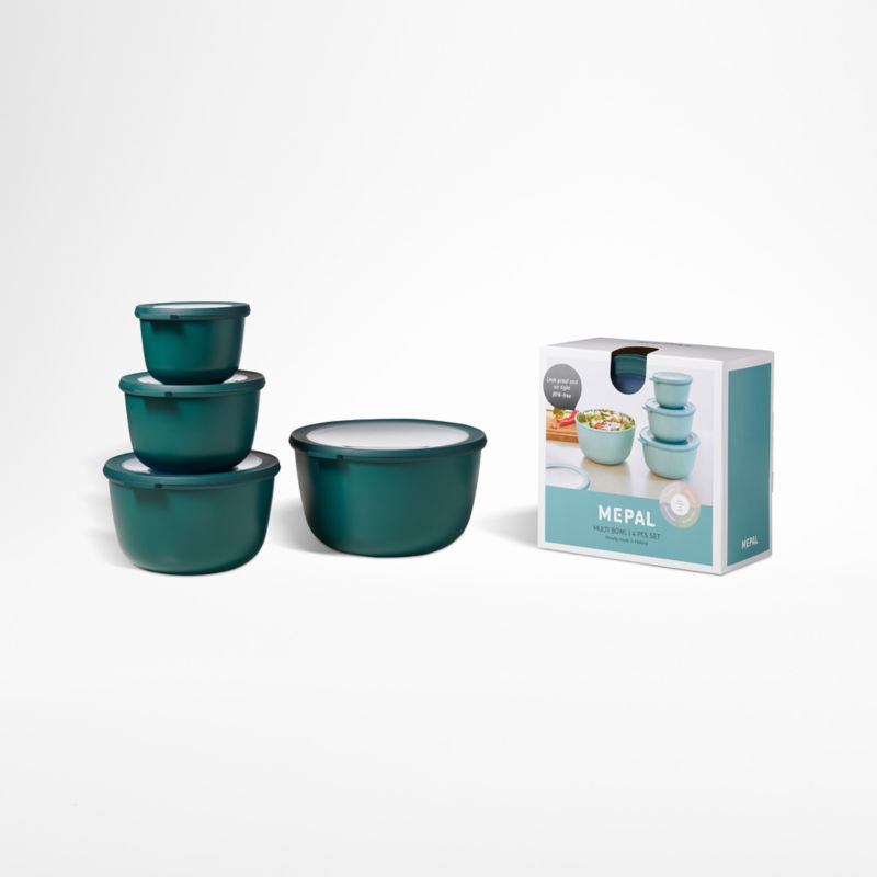 Rosti Retro Green Melamine Mixing Bowls with Lids Set + Reviews