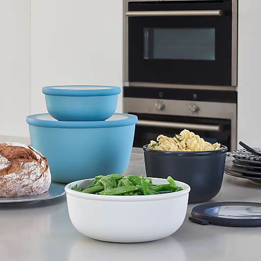 Mepal Deep Round White Multi-Bowls, Set of 4
