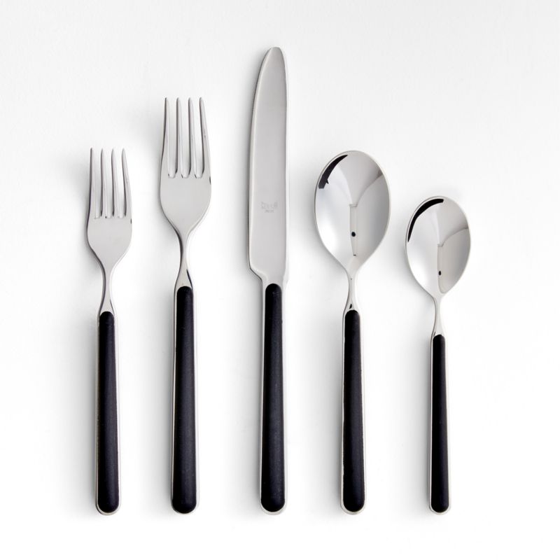 Mepra Fantasia Black 5-Piece Placesetting - image 0 of 2