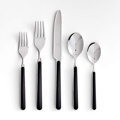 Mepra Fantasia Black 5-Piece Placesetting