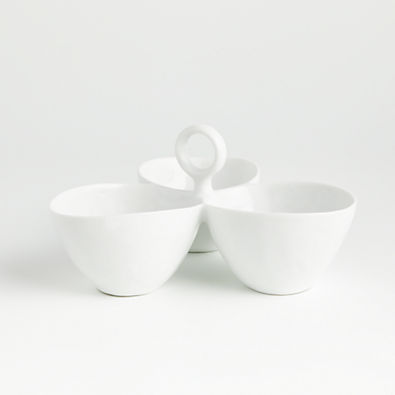 View Mercer White Porcelain 3-Part Divided Server details