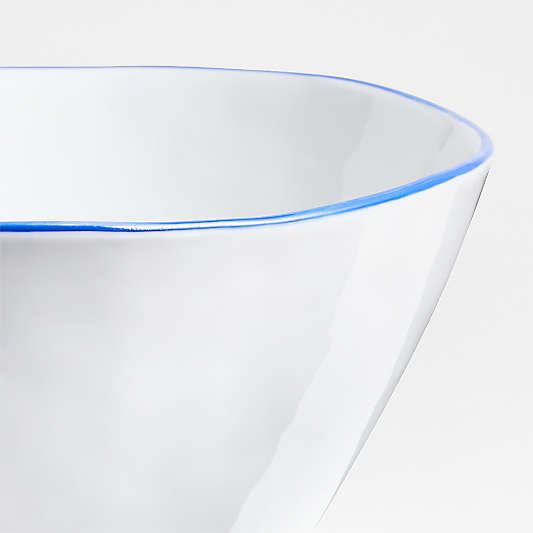 Mercer Blue Rim Porcelain Cereal Bowl