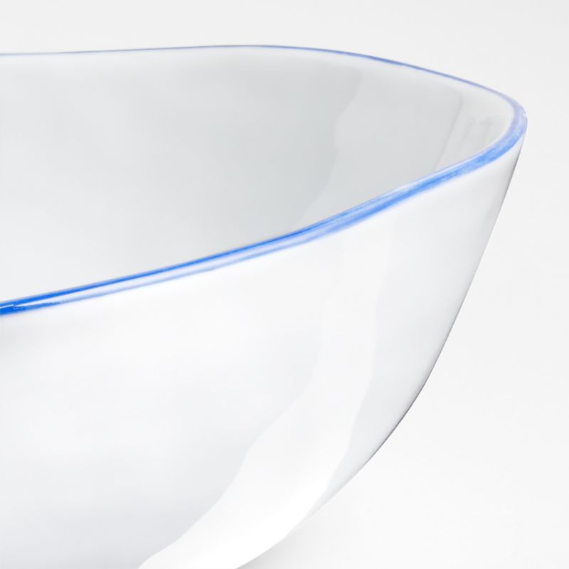 Mercer Blue Rim Porcelain Low Bowl - image 1 of 4