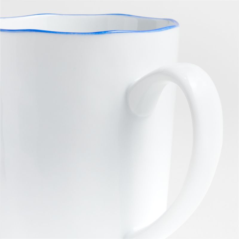 Mercer 14-oz. Blue Rim Porcelain Mug - image 1 of 4