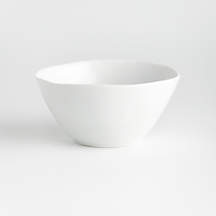 Mercer White Ceramic Cereal Bowl + Reviews | Crate & Barrel