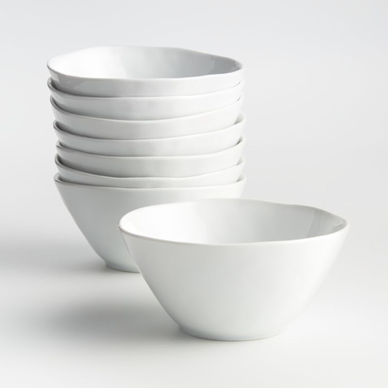 Viewing product image Mercer White Porcelain Cereal Bowls, Set of 8 - image 1 of 12