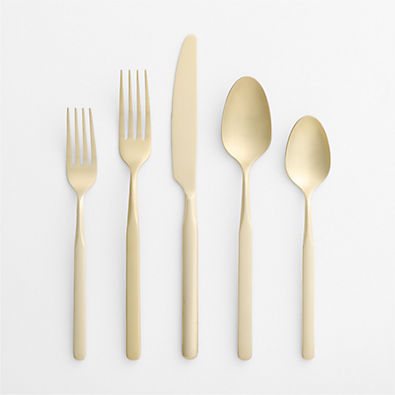 View Mercer Champagne 5-Piece Flatware Place Setting details