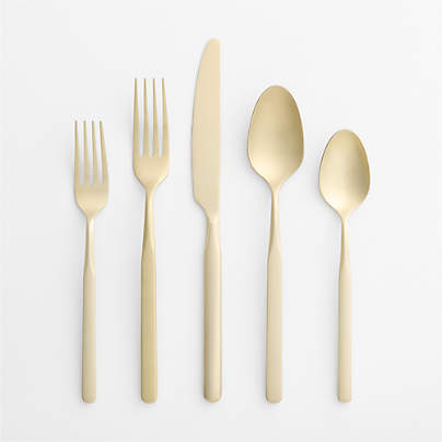 Mercer Champagne 5-Piece Flatware Place Setting