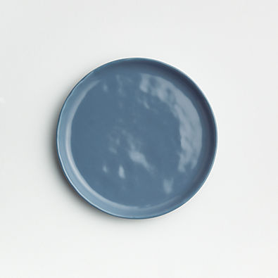 View Mercer Denim Blue Round Porcelain Appetizer Plate details