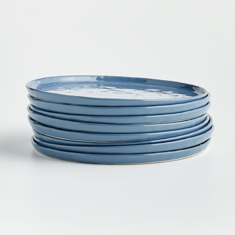 Mercer Denim Blue Round Porcelain Dinner Plate