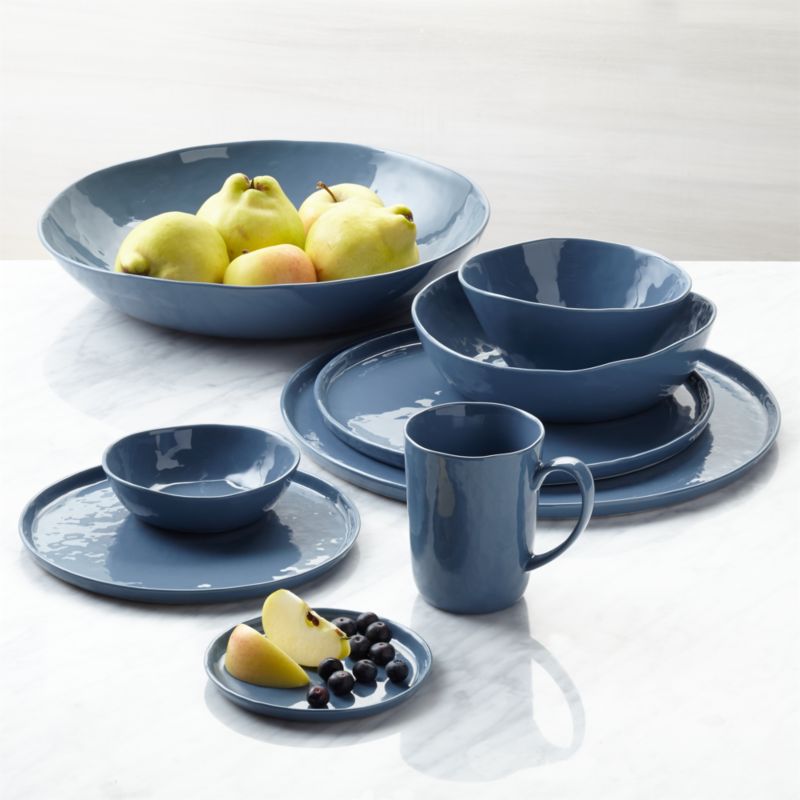 Mercer Denim Blue Porcelain Low Bowl - image 4 of 11