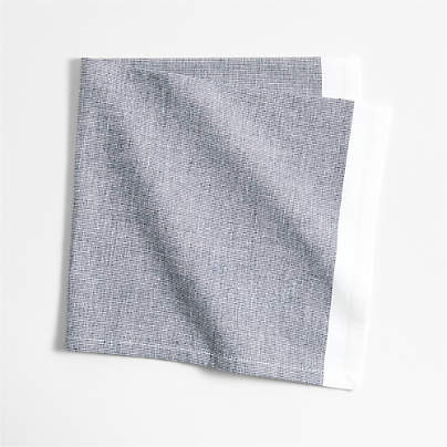 Mercer Deep Indigo Organic Cotton Dinner Napkin