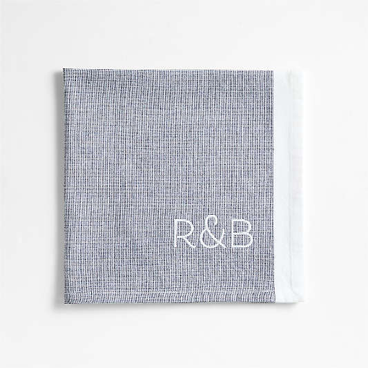 Mercer Deep Indigo Organic Cotton Dinner Napkins, Set of 8