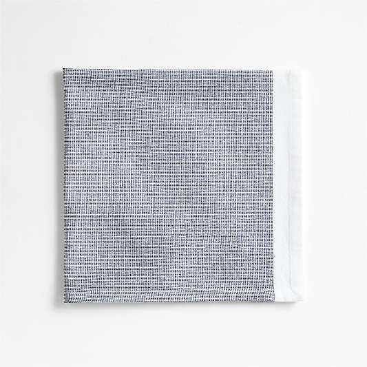 Mercer Deep Indigo Organic Cotton Dinner Napkin