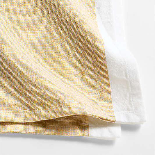 Mercer Saffron Yellow Organic Cotton Dinner Napkin