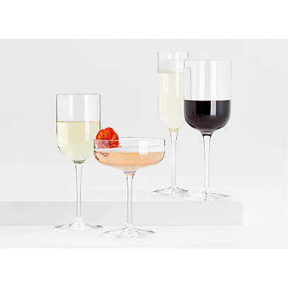 Camille Long Stem Wine Glasses, Crate & Barrel