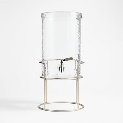 View Mercer 1.5-Gallon Drink Dispenser and Silver Stand Set details