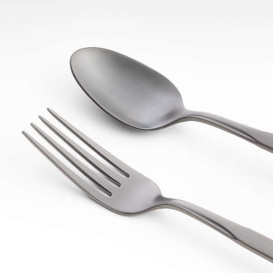 Mercer Gunmetal 5-Piece Flatware Place Setting