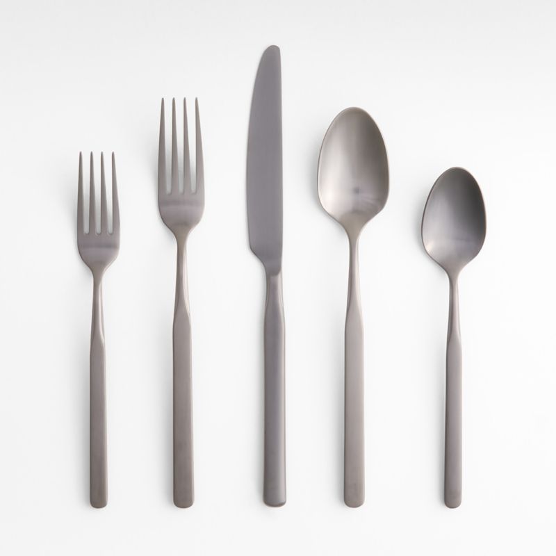 Mercer Gunmetal 5-Piece Flatware Place Setting - image 0 of 2