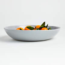 Mercer Grey Ceramic Serving Bowl + Reviews | Crate & Barrel
