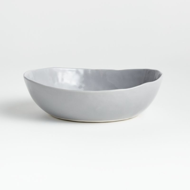 Mercer Grey Porcelain Low Bowl