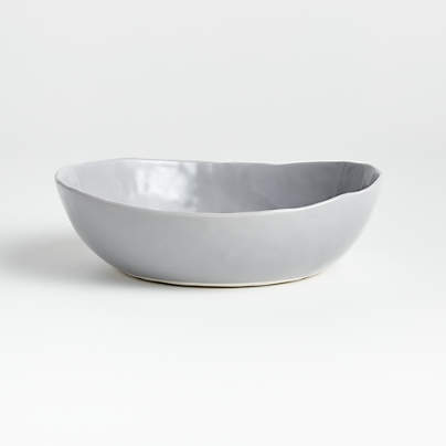 Mercer Grey Porcelain Low Bowl