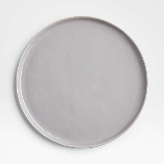 Mercer Grey Round Porcelain Dinner Plates, Set of 8