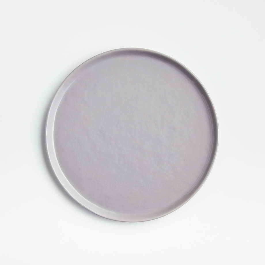 Mercer Grey Round Ceramic Salad Plate Reviews Crate Barrel   Mercer Grey Round Salad Plate 