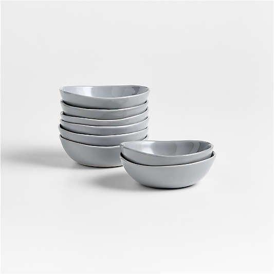 Mercer Grey Porcelain Mini Bowls, Set of 8