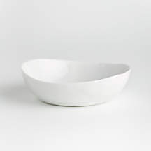 Mercer Shiny White Ceramic Dinner Bowls - Set of 8