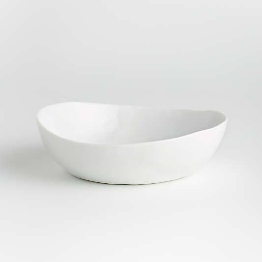 Mercer White Porcelain Low Bowl