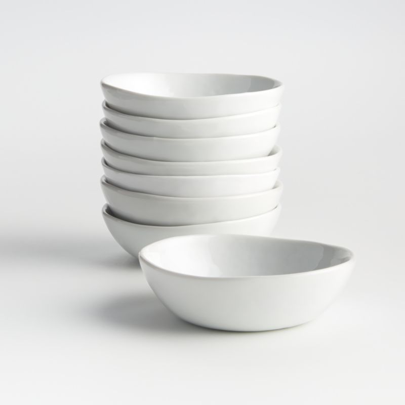 Mercer White Porcelain Mini Bowls, Set of 8
