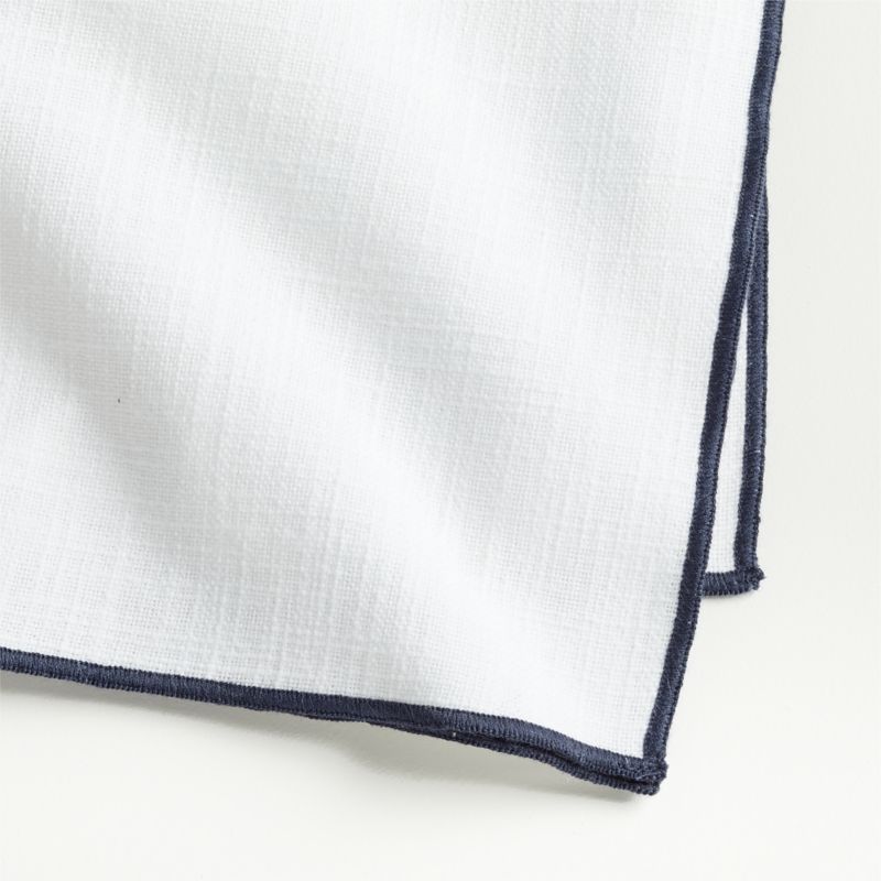 Mercer Merrow Stitch Indigo Napkins, Set of 4 - image 5 of 6