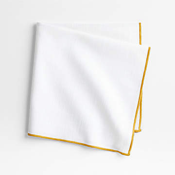 Aspen Crisp White Cotton Napkin + Reviews