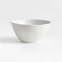 Mercer Matte White Porcelain Cereal Bowl + Reviews | Crate & Barrel