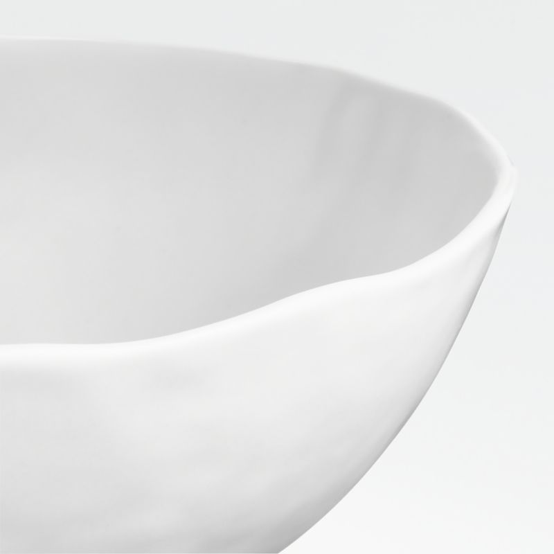 Mercer Matte White Low Bowl