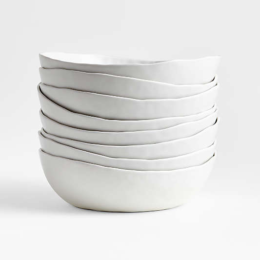 Mercer Matte White Low Bowl