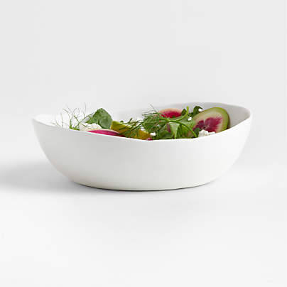 Mercer Matte White Low Bowl