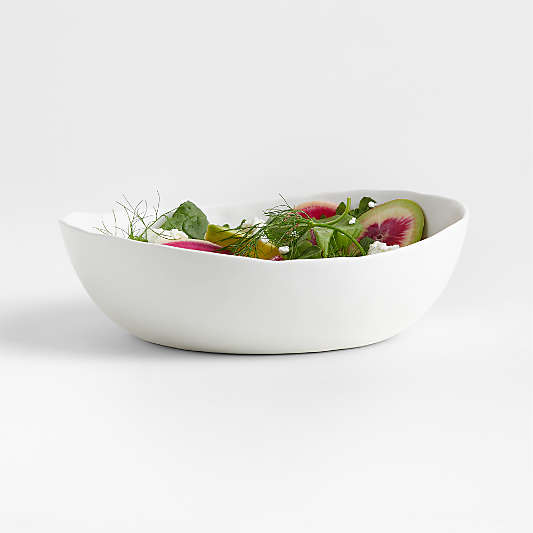 Mercer Matte White Low Bowl