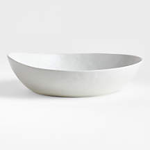 Mercer Matte White Porcelain Serving Bowl + Reviews | Crate & Barrel