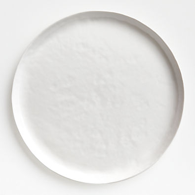 View Mercer Matte White Porcelain Round Platter details