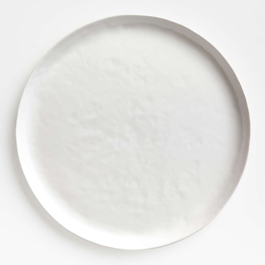 Mercer White Porcelain Round Platter + Reviews | Crate & Barrel